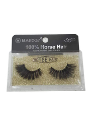 Maroof Mink 3D Hair Handmade Eyelashes, R51 Black, Black
